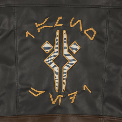 Ahsoka Faux Leather Cropped Moto Jacket
